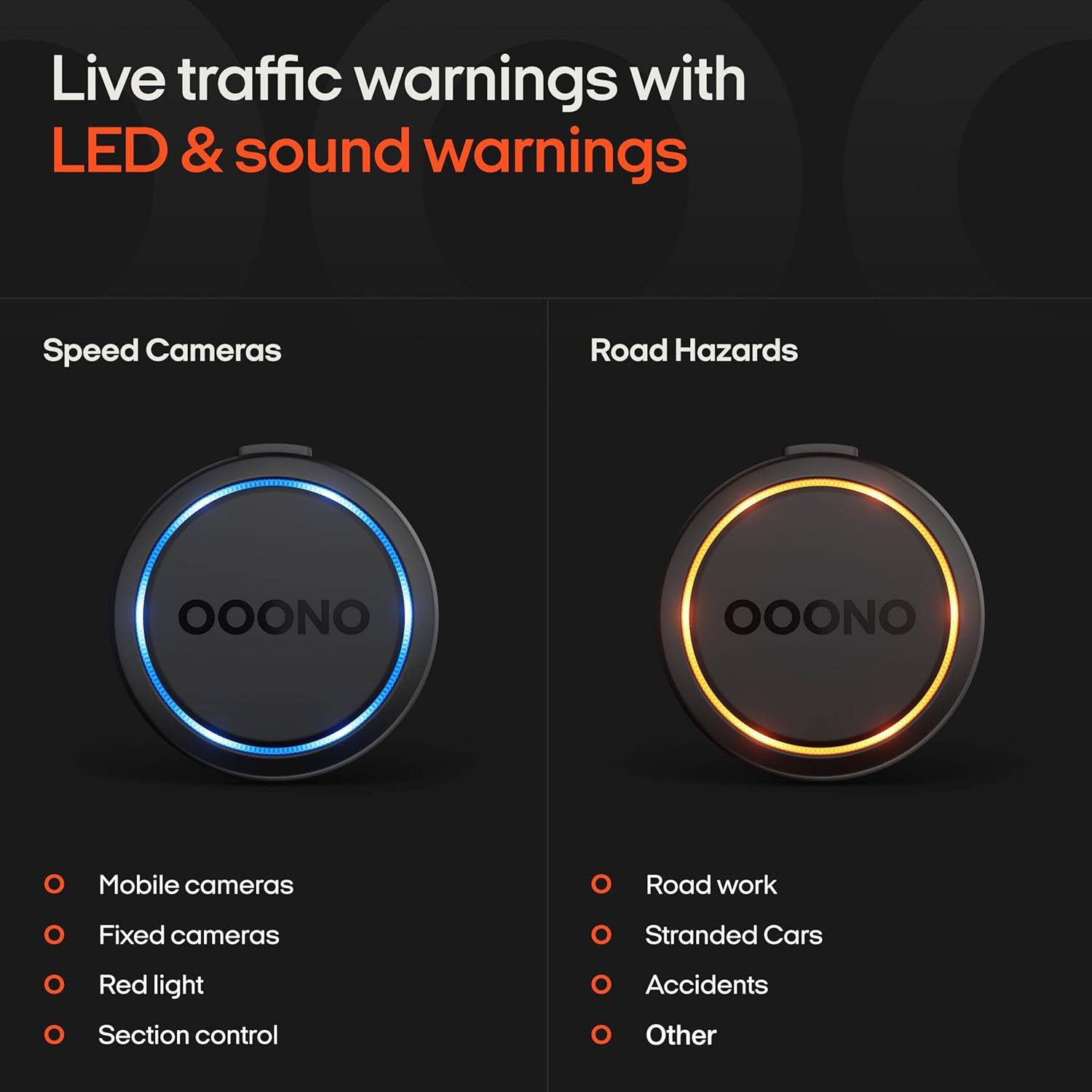 Co-Driver NO2 Autooptimiertes Modell Blitzerwarngerät Wiederaufladbar mit LED-Anzeige